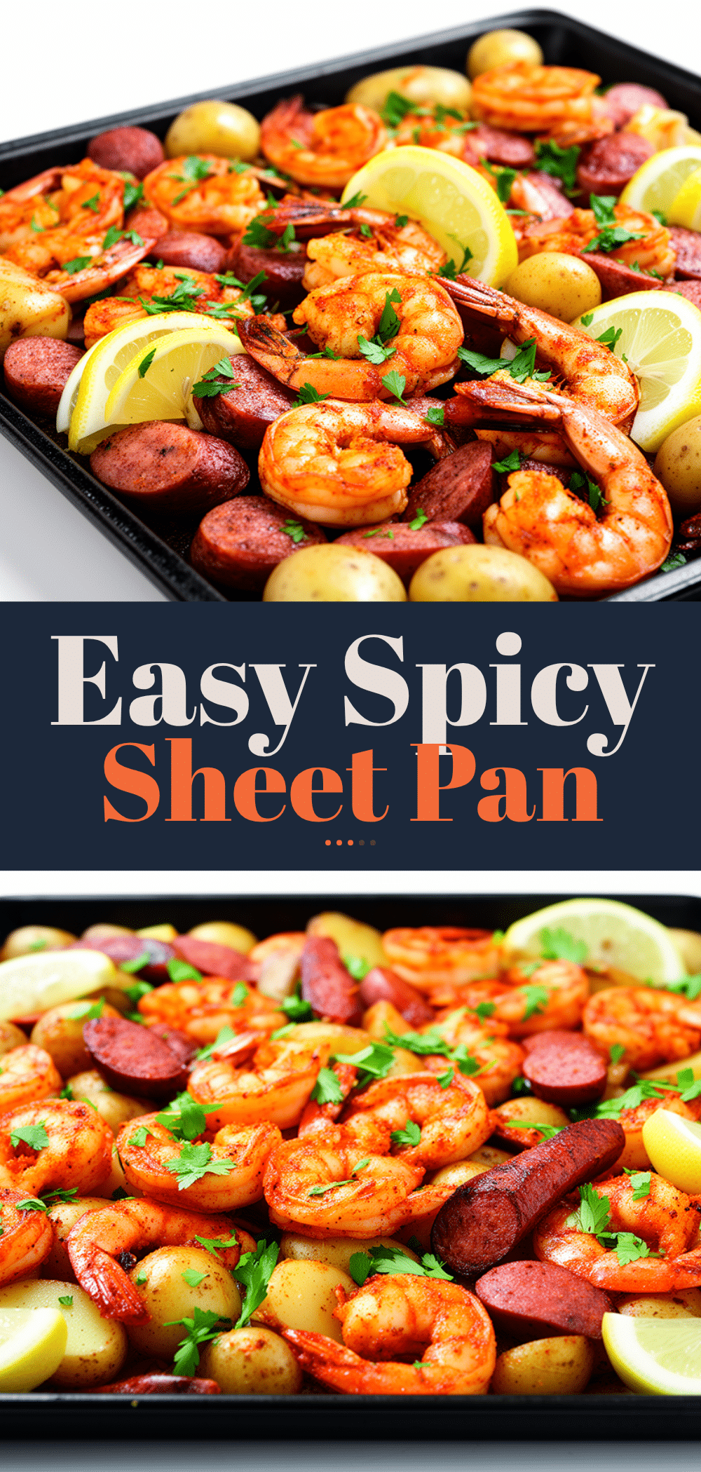 Sheet Pan Cajun Shrimp Boil with Sausage Easy Weeknight Dinner Recipe 5 Sheet Pan Cajun Shrimp Boil recipe