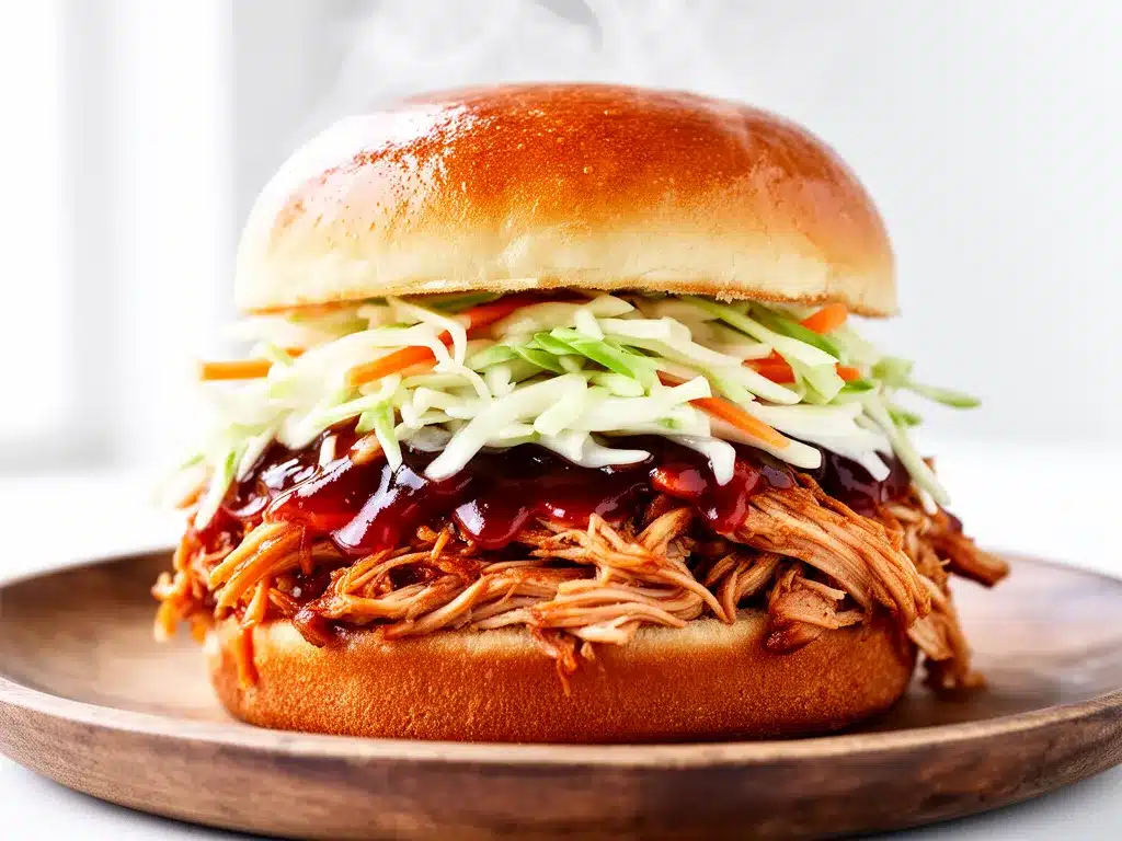 Slow Cooker BBQ Chicken Sandwiches Recipe 5 Easy Steps to Perfect Flavor 4 slow cooker BBQ chicken sandwiches preparation steps