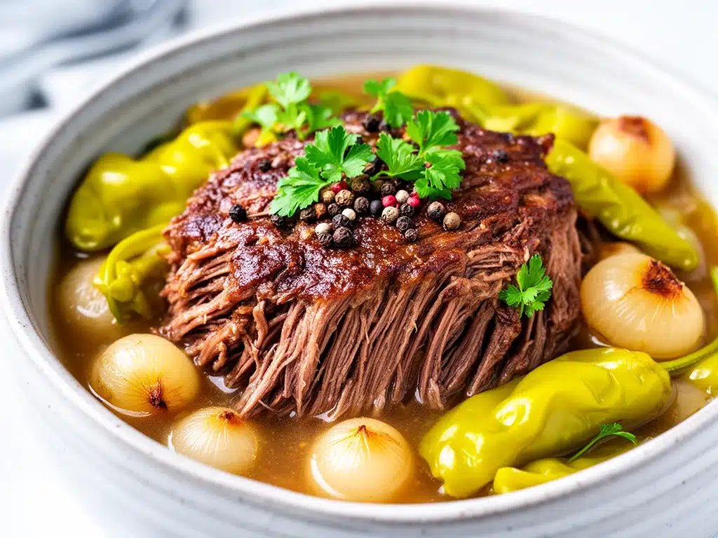 slow cooker Mississippi pot roast - featured image