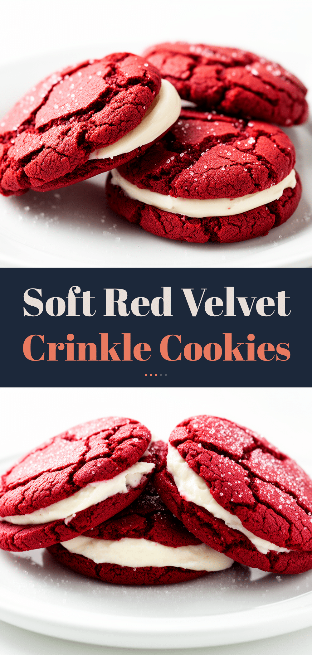 Soft Red Velvet Crinkle Cookies with Cream Cheese Filling Recipe Everyone Loves 5 soft red velvet crinkle cookies with cream cheese filling recipe