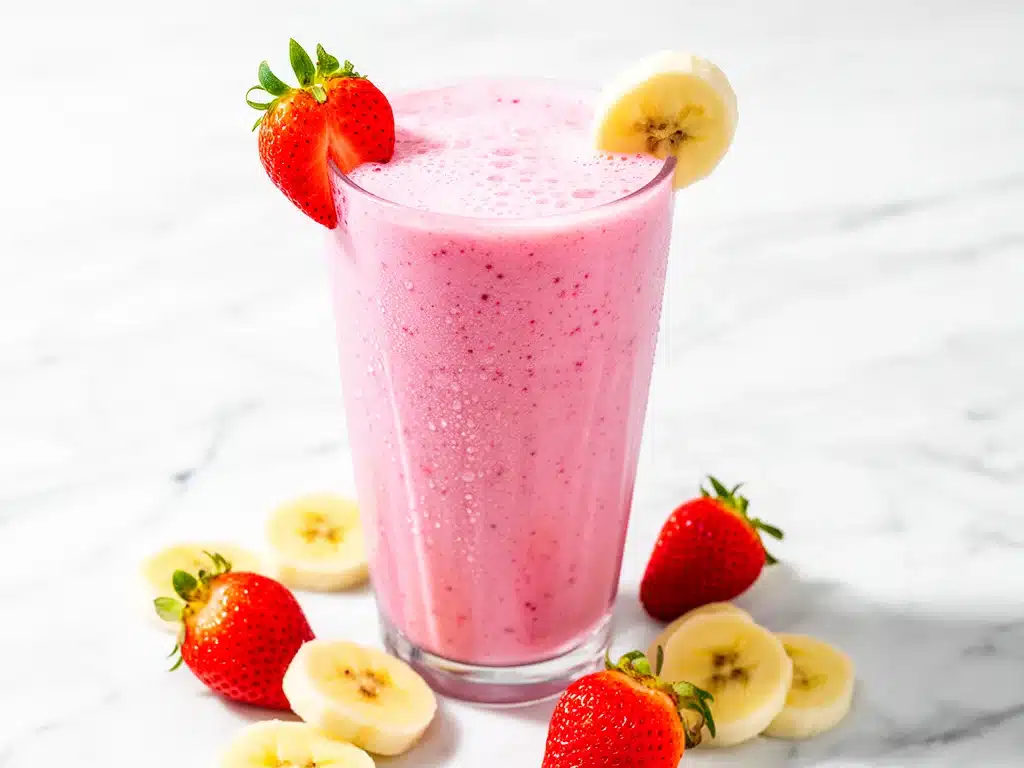 Strawberry Banana Protein Smoothie - featured image