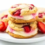 Strawberry cheesecake cookies - featured image