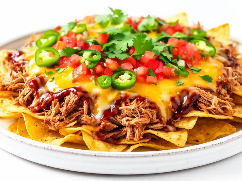 tailgate pulled pork nachos - featured image
