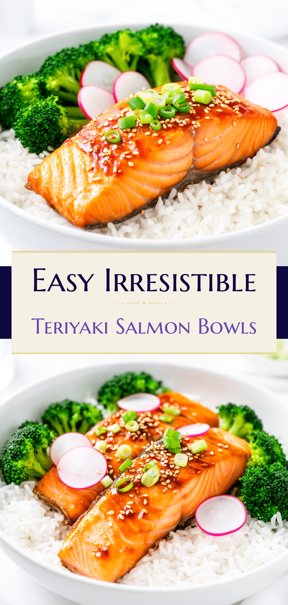 Teriyaki Glazed Salmon Bowls Easy Healthy Dinner Recipe with Simple Ingredients 5 teriyaki glazed salmon bowl recipe