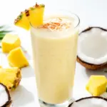 tropical pineapple coconut smoothie - featured image
