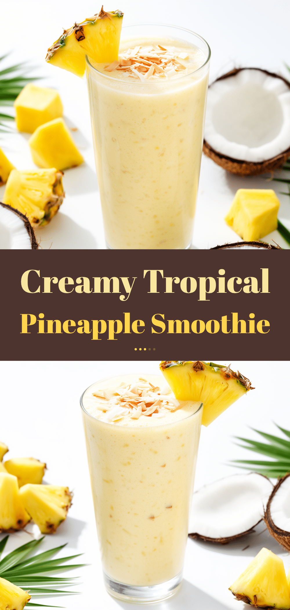 Tropical Pineapple Coconut Smoothie Recipe Easy Refreshing Summer Drink 5 tropical pineapple coconut smoothie recipe