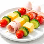 turkey and cheese kabobs - featured image