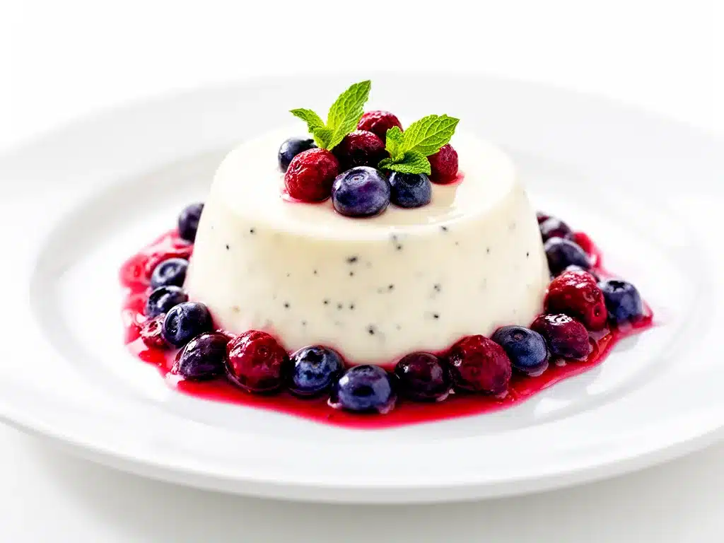 Vanilla Bean Panna Cotta Recipe Easy Berry Sauce for Busy Weeknights 4 vanilla bean panna cotta preparation steps