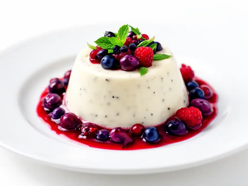 vanilla bean panna cotta - featured image