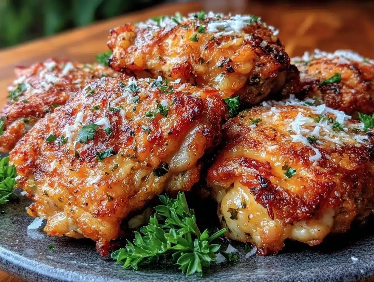 Crispy Garlic Parmesan Air Fryer Chicken Thighs: Easy Weeknight Dinner 4 air fryer chicken thighs preparation steps