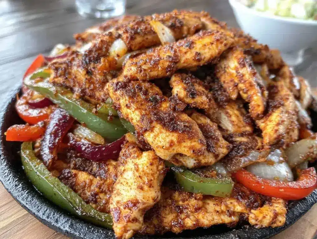 budget sheet pan chicken fajitas - featured image