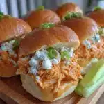 buffalo chicken sliders - featured image