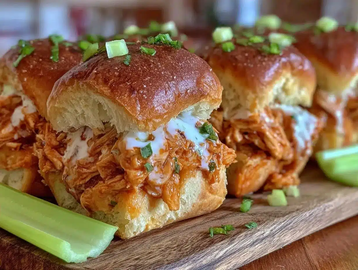 Football Sunday Slow Cooker Buffalo Chicken Sliders: Easy 10-Min Prep 4 buffalo chicken sliders preparation steps