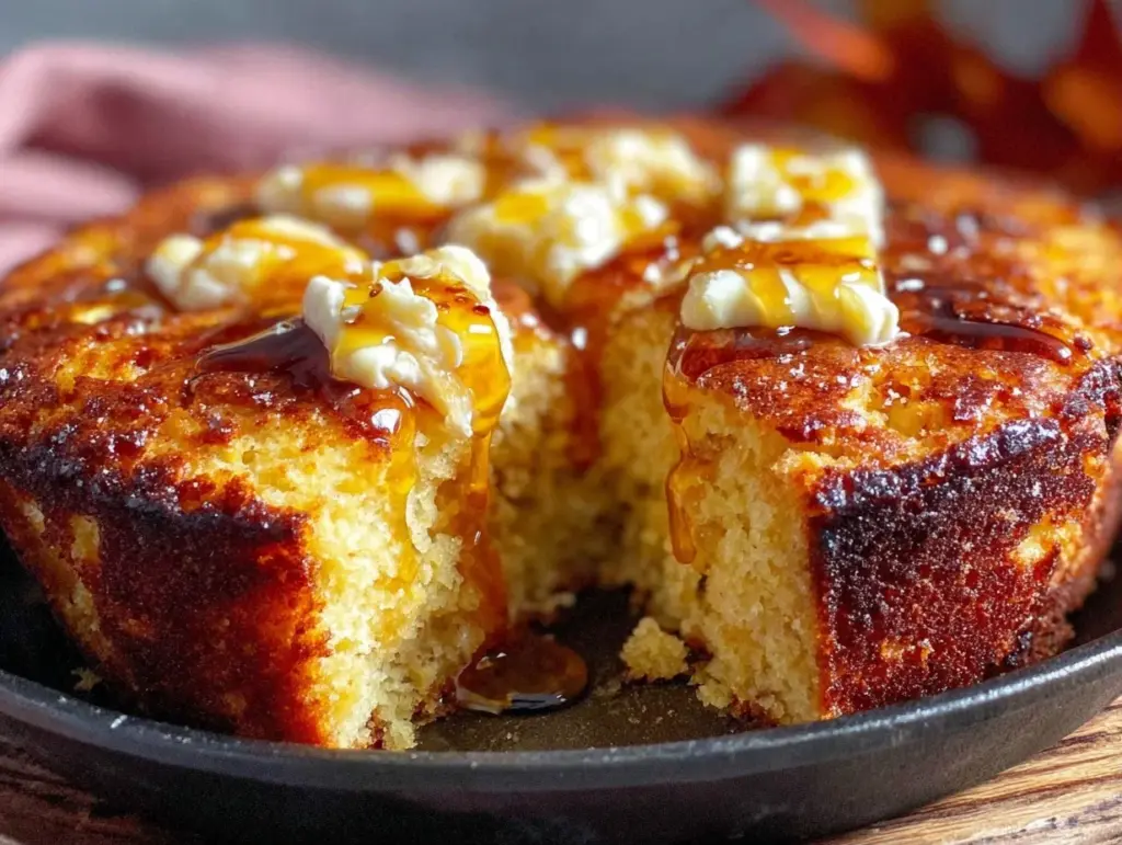 cast iron skillet cornbread - featured image