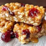 chewy honey oat granola bars - featured image