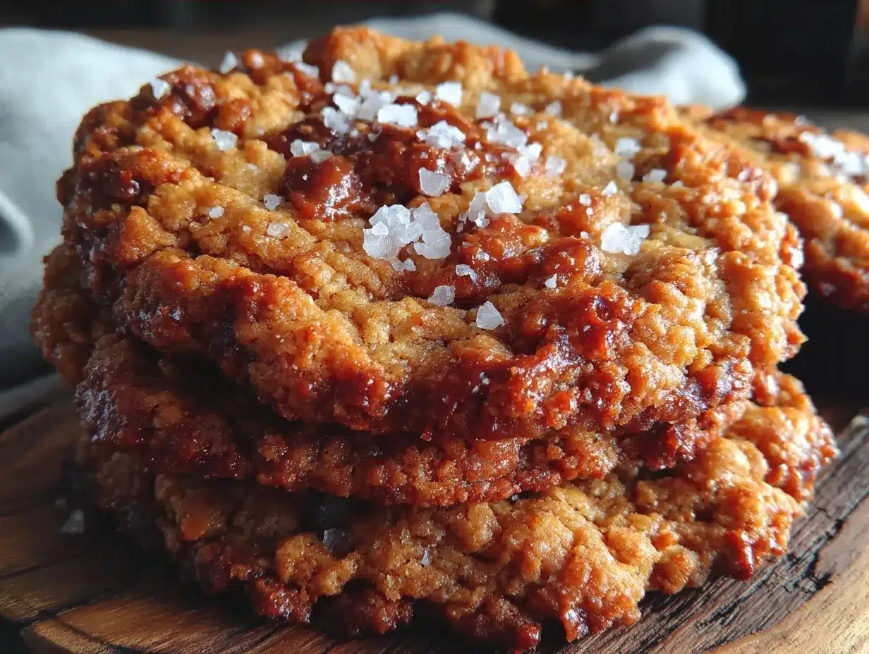 Chewy Peanut Butter Oatmeal Cookies with Sea Salt: Best 5pm Dinner 4 Chewy Peanut Butter Oatmeal Cookies with Sea Salt preparation steps