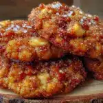 fall caramel apple snickerdoodle cookies - featured image