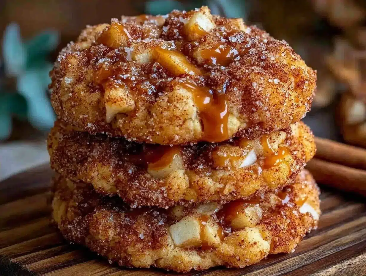 Fall Caramel Apple Snickerdoodle Cookies: 5PM Win 4 fall caramel apple snickerdoodle cookies preparation steps