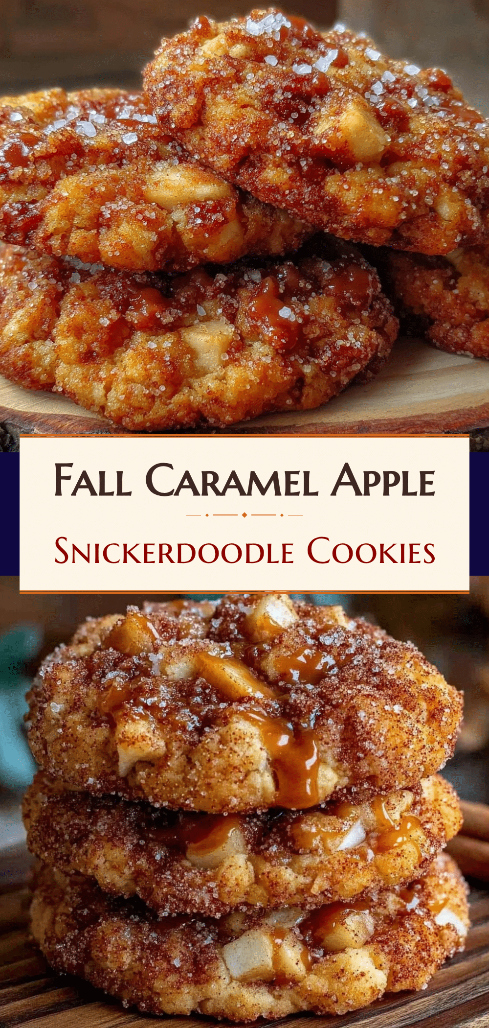 Fall Caramel Apple Snickerdoodle Cookies: 5PM Win 5 fall caramel apple snickerdoodle cookies recipe