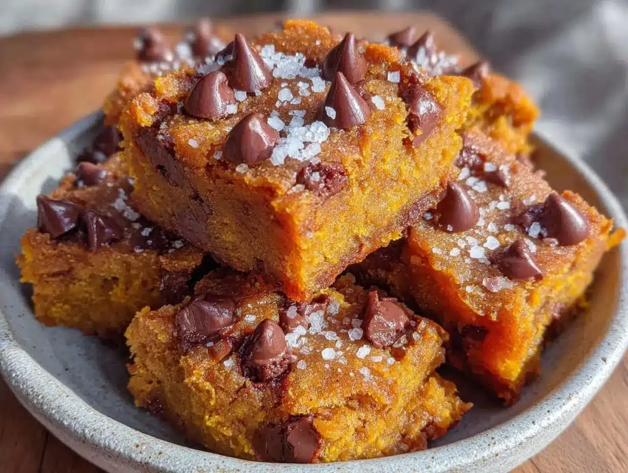 Fall Spiced Pumpkin Chocolate Chip Cookie Bars: 5pm Dinner 4 fall spiced pumpkin chocolate chip cookie bars preparation steps