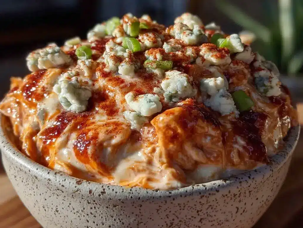 football tailgate buffalo chicken dip - featured image