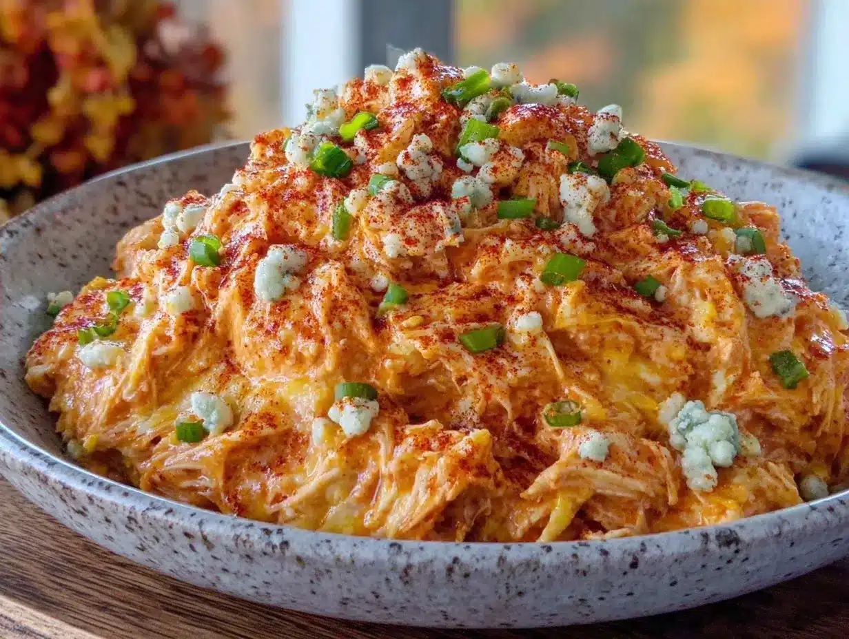 Football Tailgate Buffalo Chicken Dip: Easy 15-Min Appetizer 4 football tailgate buffalo chicken dip preparation steps