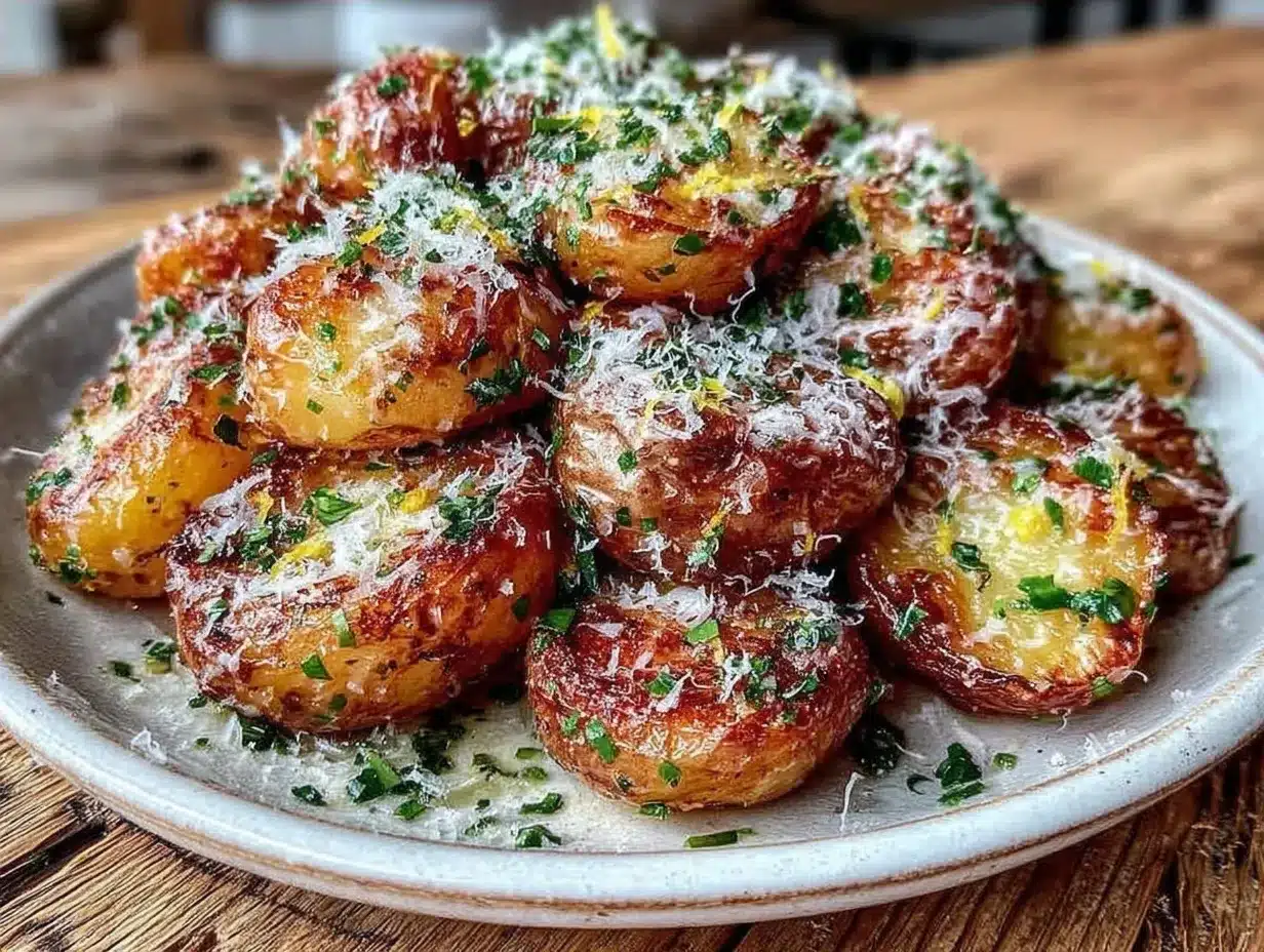 Garlic Herb Roasted Potatoes: 5pm Dinner Win 4 garlic herb roasted potatoes preparation steps