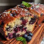 gluten-free blueberry banana bread - featured image