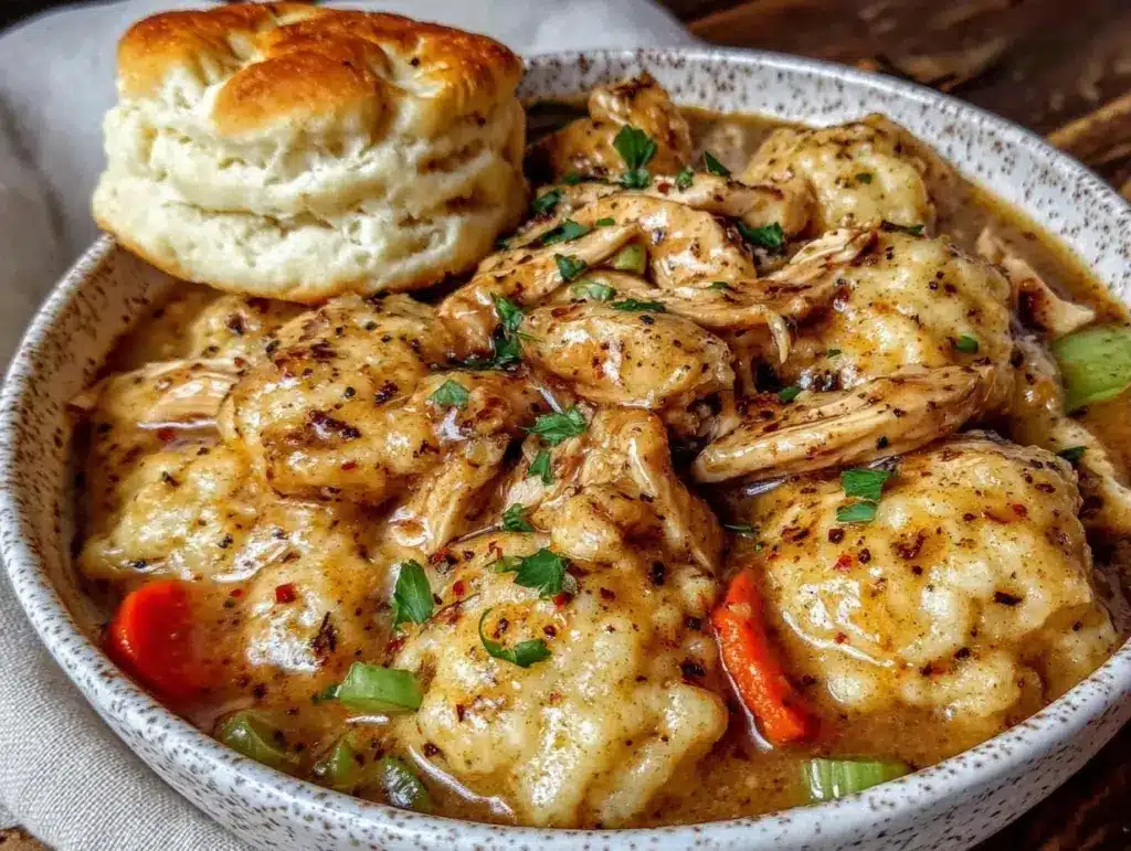 homestyle chicken and dumplings - featured image