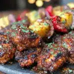 honey chipotle grilled chicken skewers - featured image