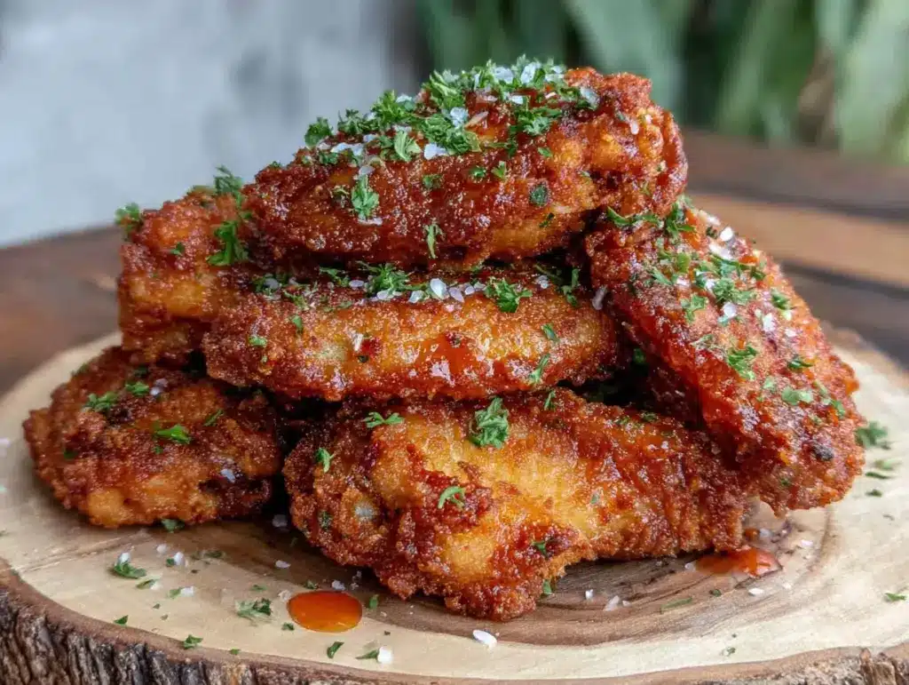 keto crispy air fryer chicken wings - featured image
