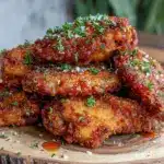 keto crispy air fryer chicken wings - featured image