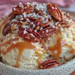 keto no-churn salted caramel ice cream - featured image