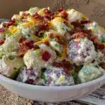loaded bacon ranch potato salad - featured image
