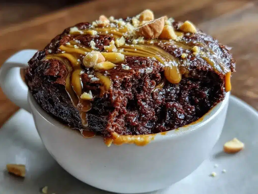 microwave mug brownie - featured image