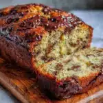 one-bowl banana bread with chocolate chips - featured image