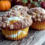 pumpkin cream cheese muffins - featured image