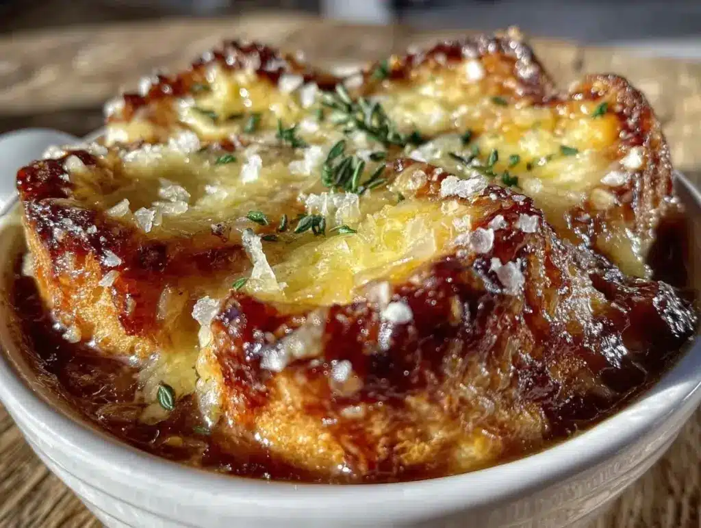 slow cooked french onion soup - featured image