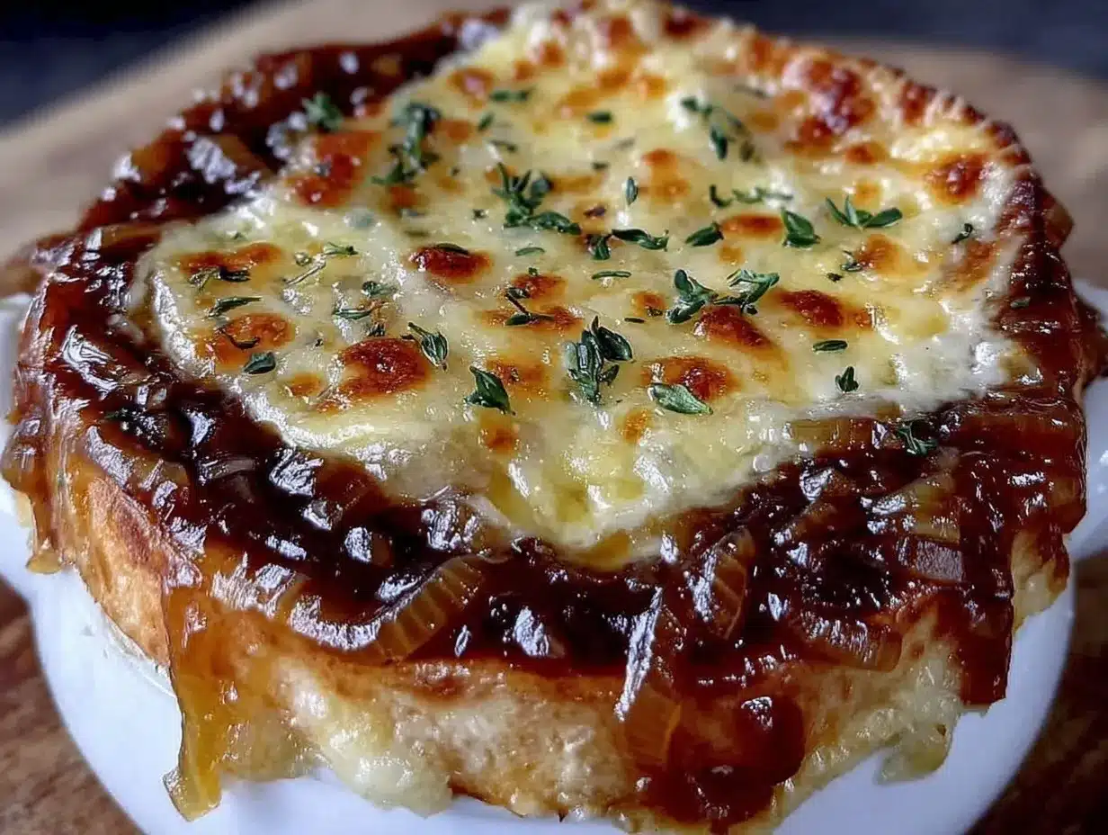 Slow-Cooked French Onion Soup with Gruyère: Easy Weeknight Dinner 4 slow cooked french onion soup preparation steps