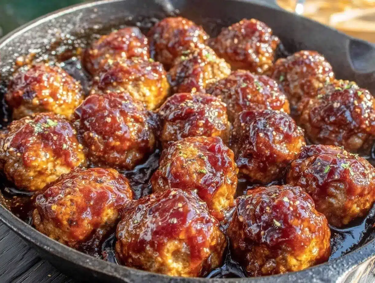 Football Sunday Smoky BBQ Meatballs: Easy Game Day One-Pan Dinner 4 smoky bbq meatballs preparation steps