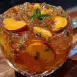 spiked peach bourbon lemonade - featured image