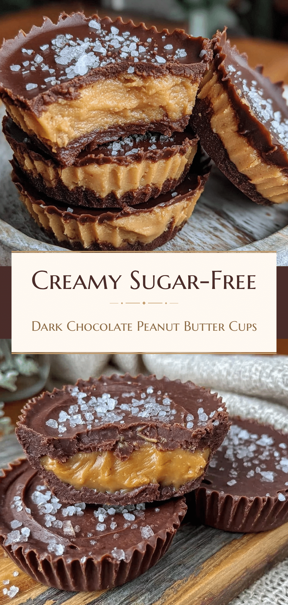 Sugar-Free Dark Chocolate Peanut Butter Cups: 5-Ingredient 5pm Win 5 sugar-free dark chocolate peanut butter cups recipe