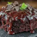 ultra-moist double chocolate cake - featured image