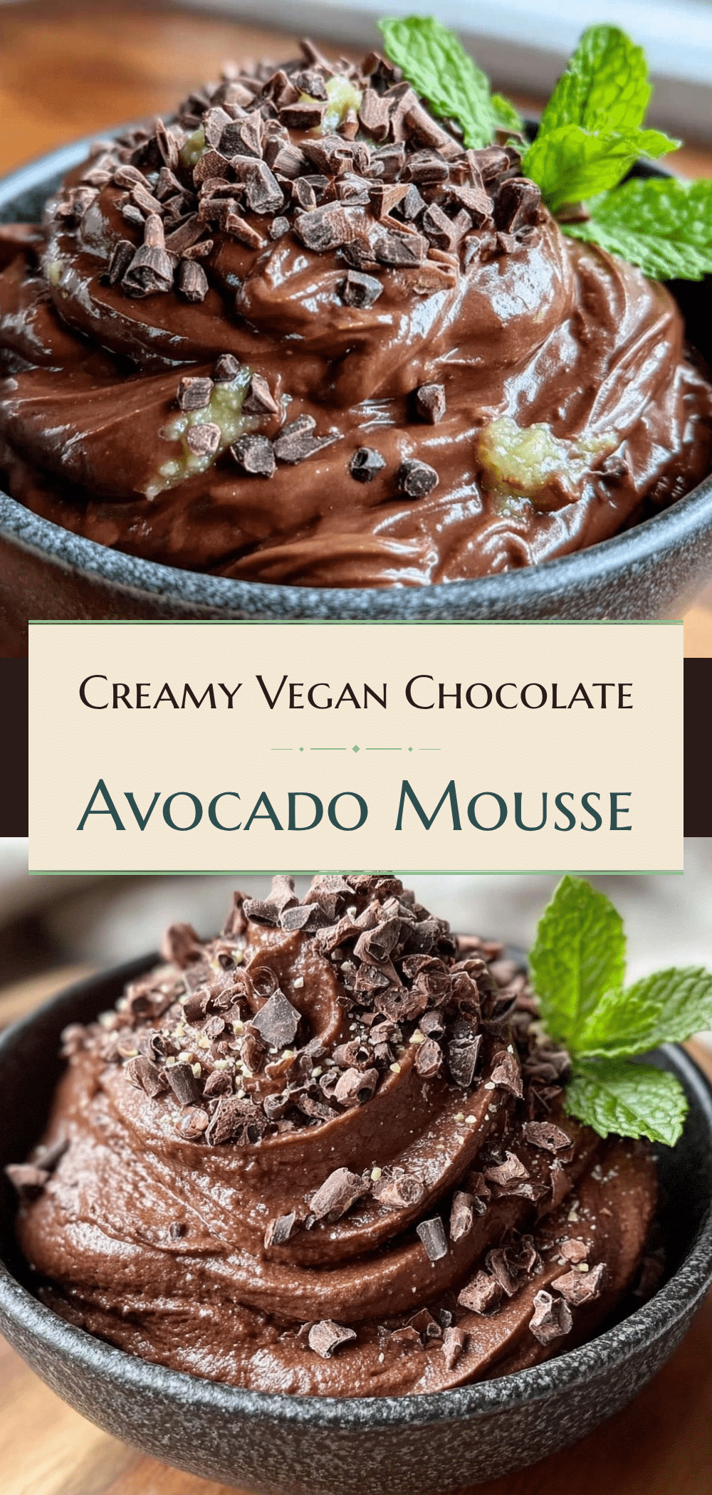 Vegan Chocolate Avocado Mousse: 5-Ingredient 5pm Dinner 5 vegan chocolate avocado mousse recipe