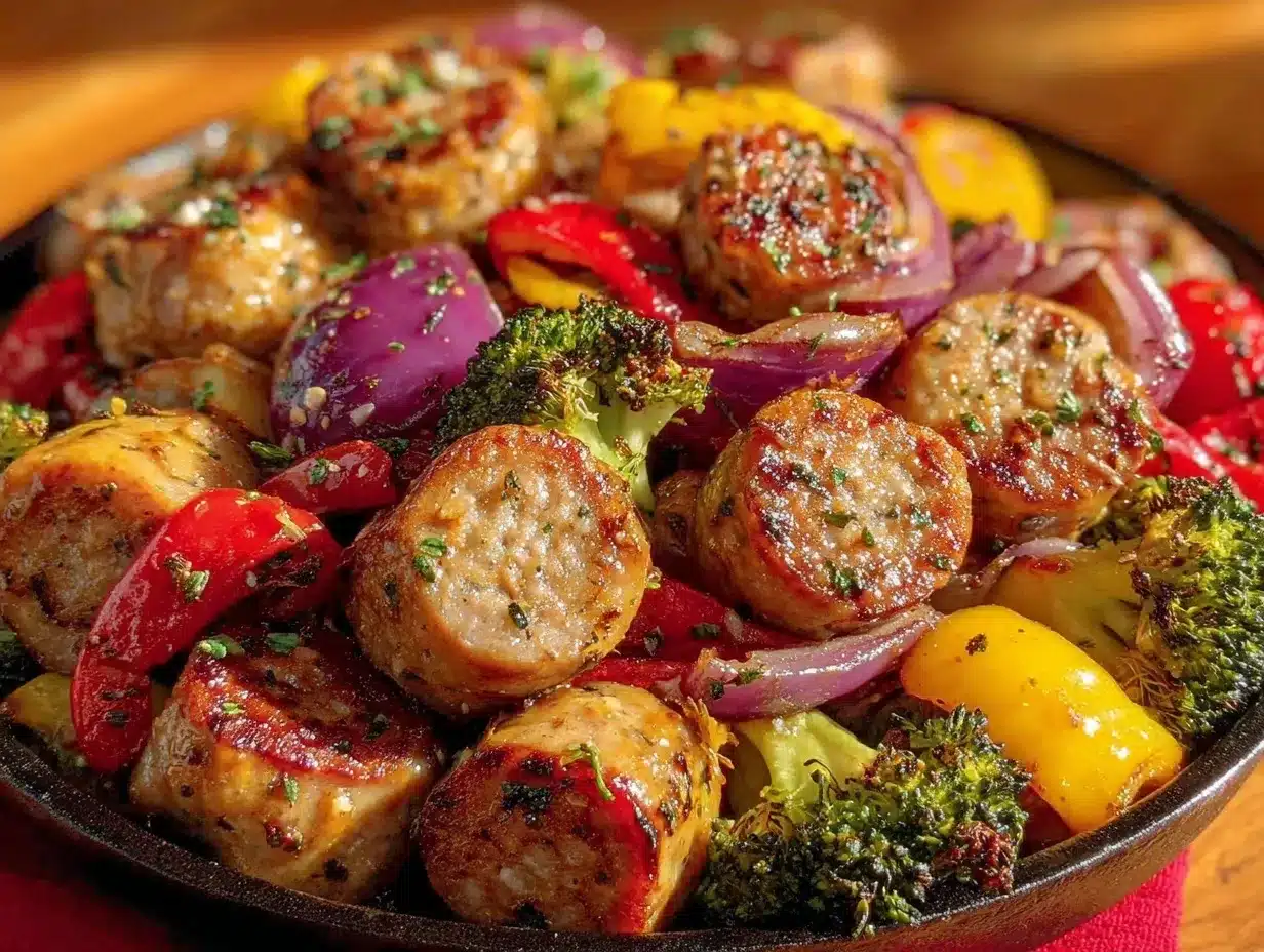 Whole30 Sheet Pan Sausage: 15-Minute Weeknight Dinner 4 Whole30 sheet pan sausage preparation steps